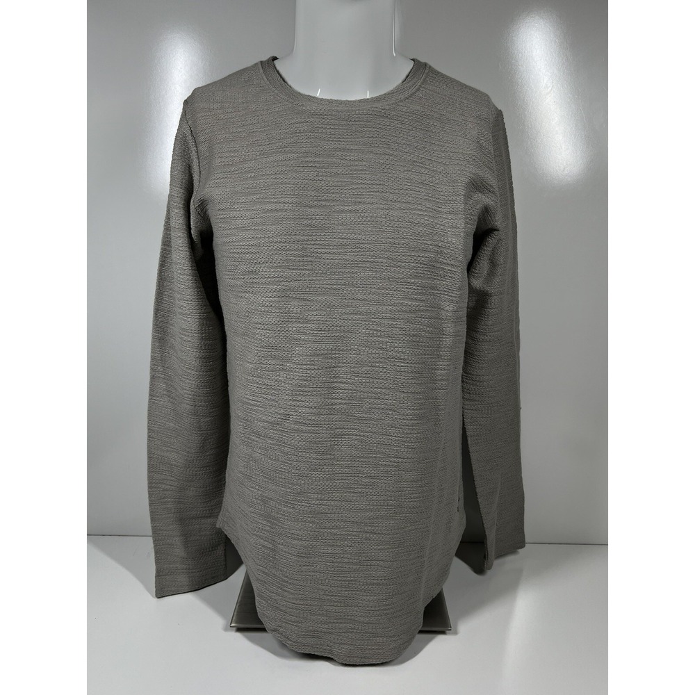 NWT Leif Nelson Slim Lightweight Long Sleeve Dark Gray Sweater LN6298 Mens SZ M‎